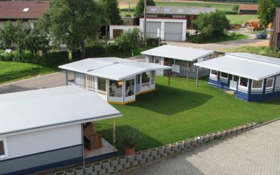 Werksausstellung Dauerstandzelt, Schutzdach, Carport, Pavillon